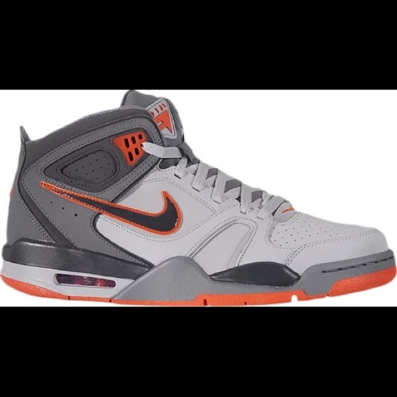 Nike Air Flight Falcon 'Wolf Grey Orange' Sneakers - Picture 1 of 15